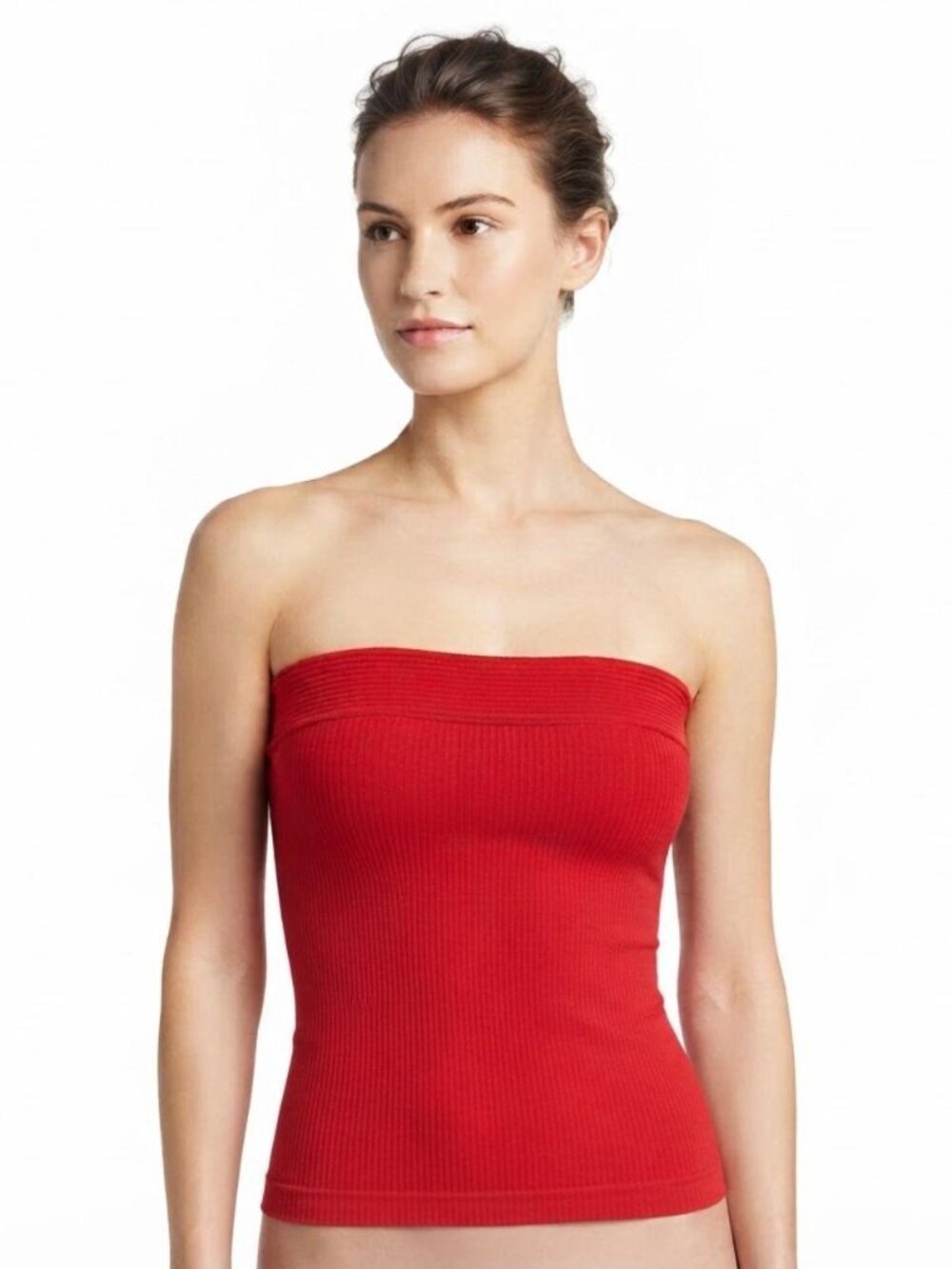 Free People Red Ribbed Tube Top NWT Size Medium